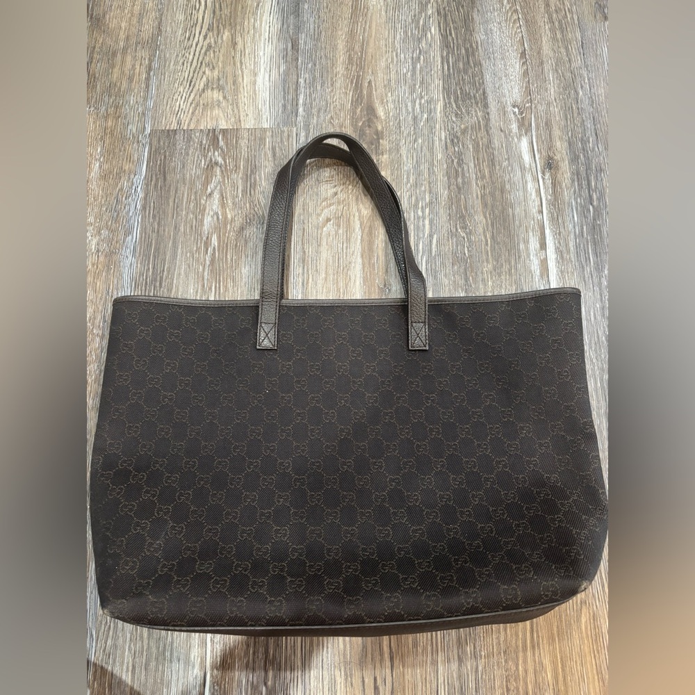 Gucci Dark Brown Monogram Tote